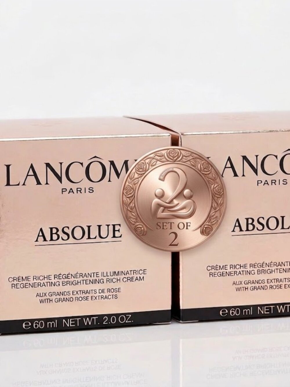 Lancôme Absolue Revitalizing Brightening Rich Cream – 2 oz / 60 ml (2-Pack)